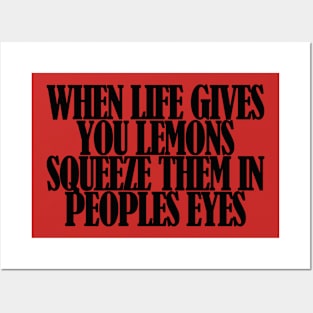 Life Lessons on Lemons Tshirt Funny Shirt Posters and Art